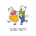 Swing party! Royalty Free Stock Photo